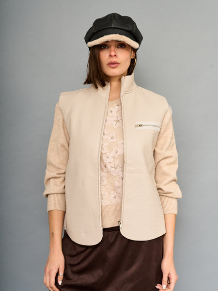 Gilet Gamuza Beige