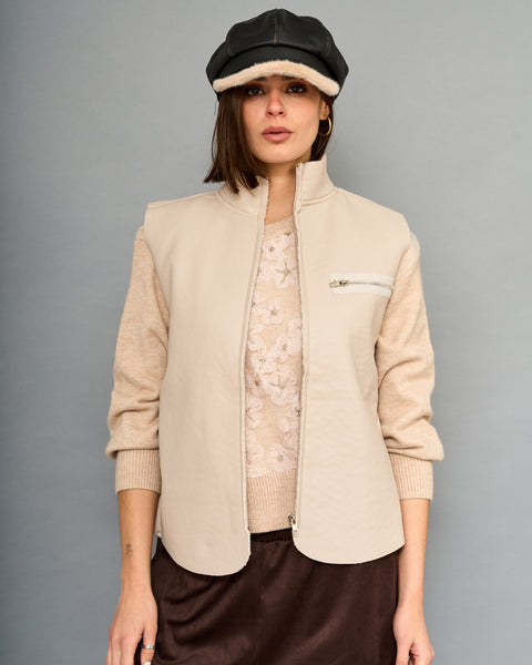 Gilet Gamuza Beige