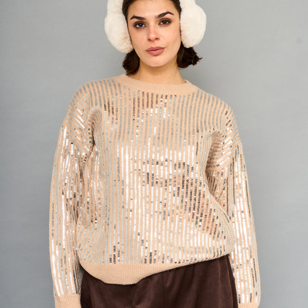 Sweater Brillo Total Beige