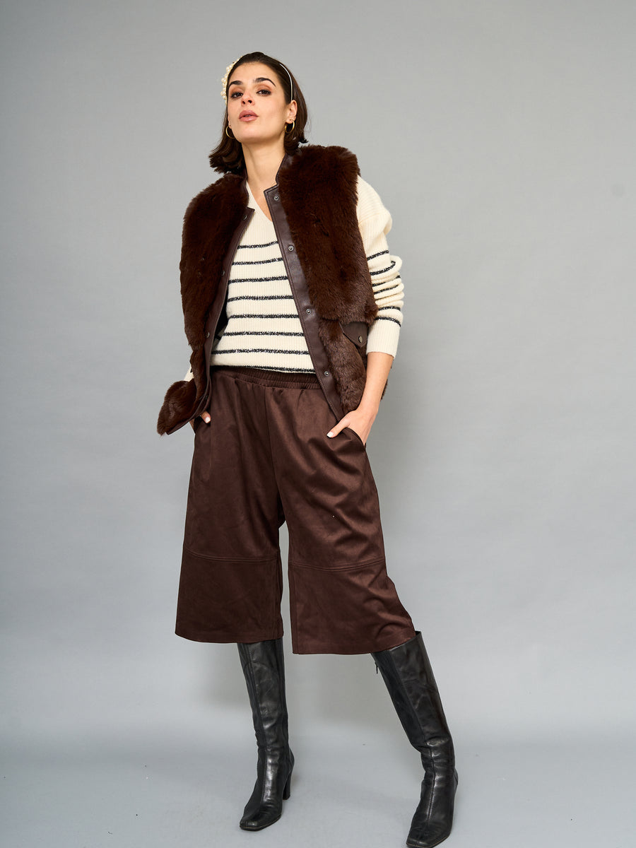 Chaqueta De Piel Café