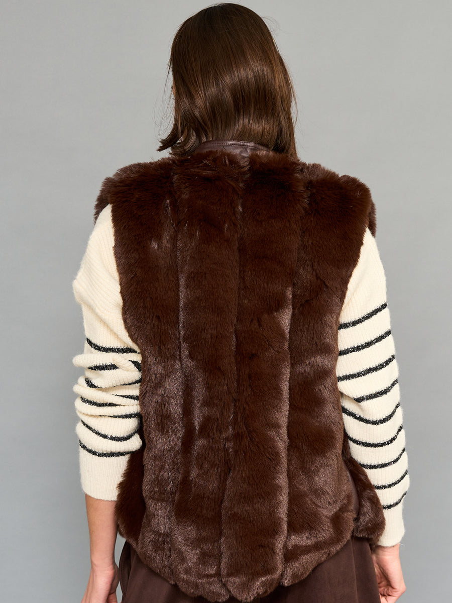 Chaqueta De Piel Café