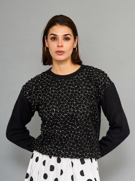 Sweater Mostacillas Negro