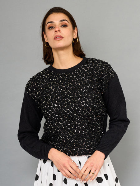 Sweater Mostacillas Negro