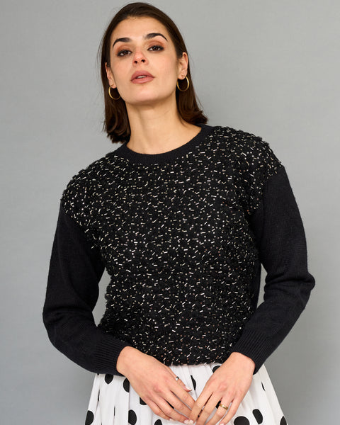 Sweater Mostacillas Negro
