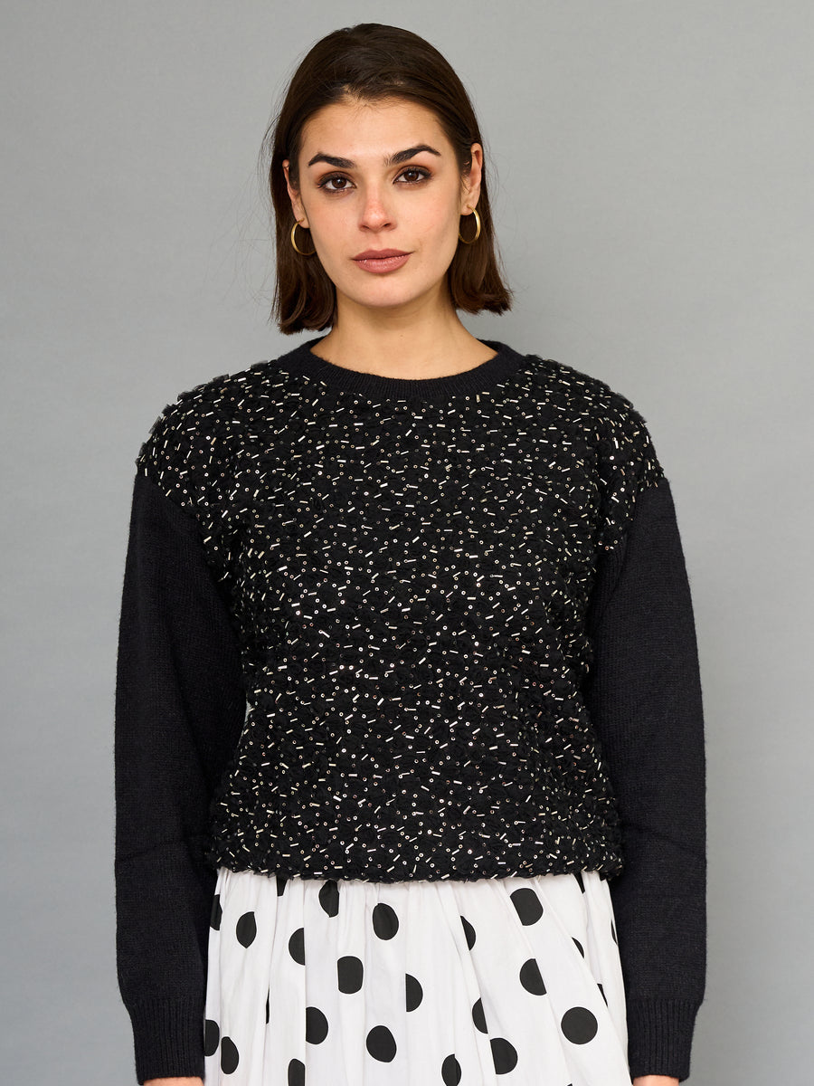 Sweater Mostacillas Negro