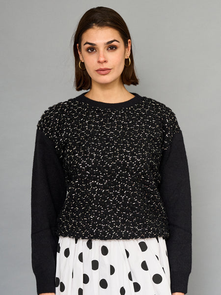 Sweater Mostacillas Negro