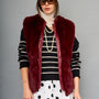 Chaqueta De Piel Burdeo