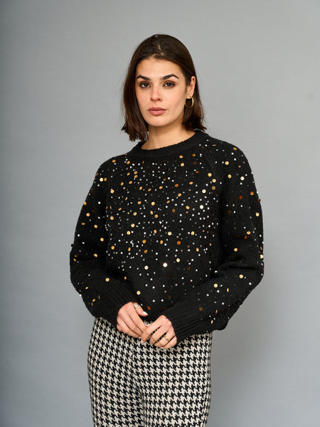 Sweater Lentejuelas Negro