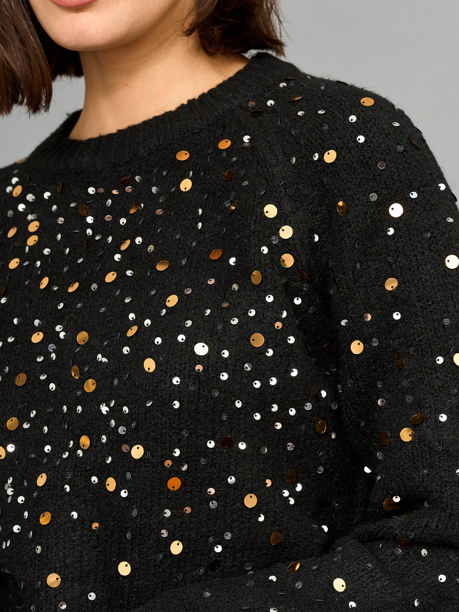 Sweater Lentejuelas Negro