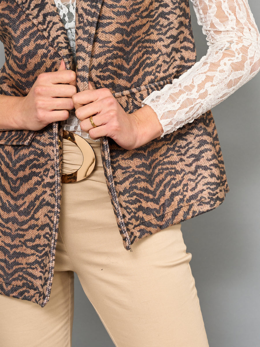 Gilet Print Tigre