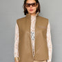 Gilet Gamuza Café