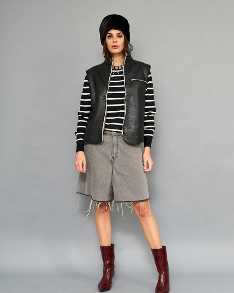 Gilet Gamuza Negro
