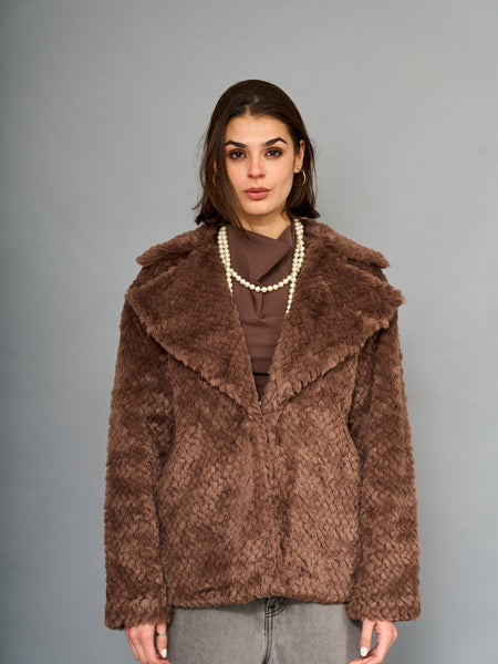 Chaqueta Piel Café
