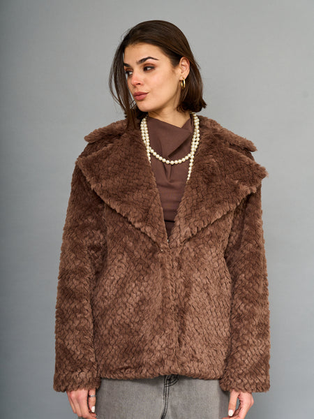 Chaqueta Piel Café