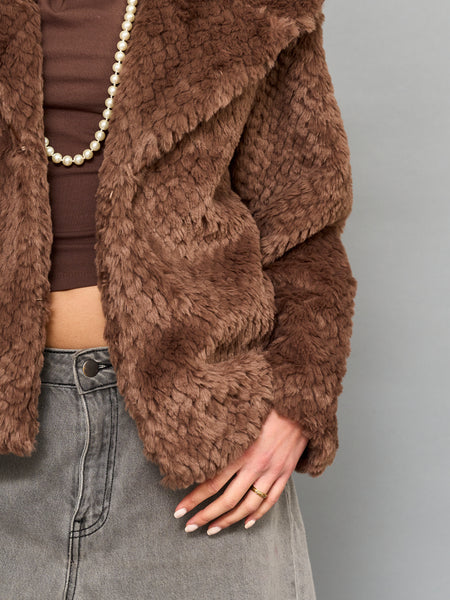 Chaqueta Piel Café