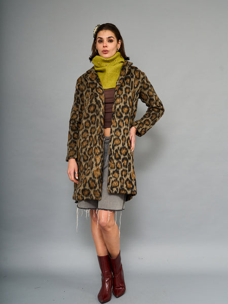 Abrigo Print Leopardo Café