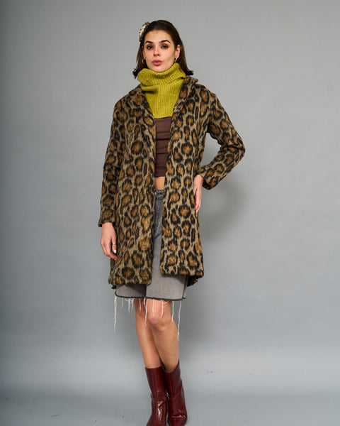 Abrigo Print Leopardo Café