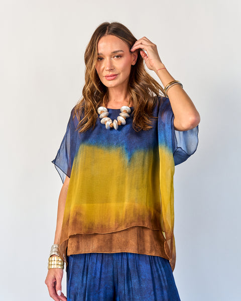 Blusa Degradé Azul