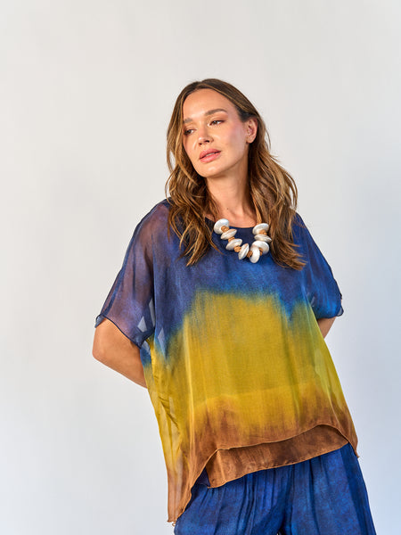 Blusa Degradé Azul