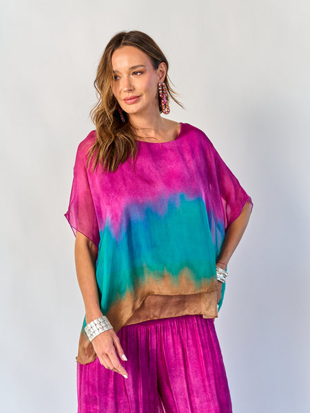 Blusa Degradé Magenta