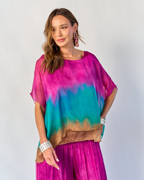 Blusa Degradé Magenta