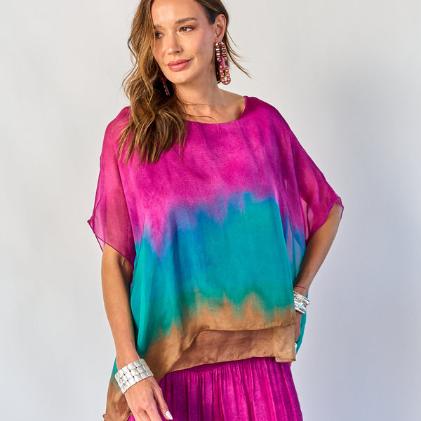 Blusa Degradé Magenta