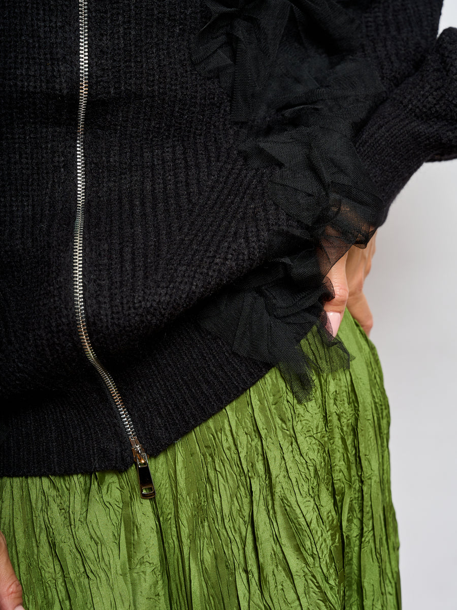 Cardigan Tul Black