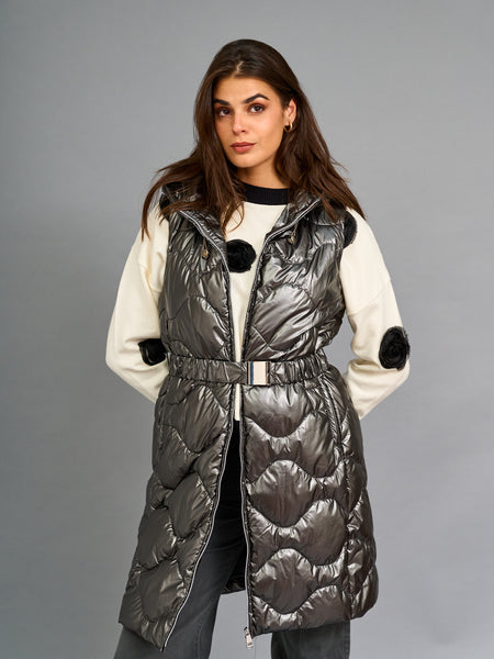 Parka cinturon Plata