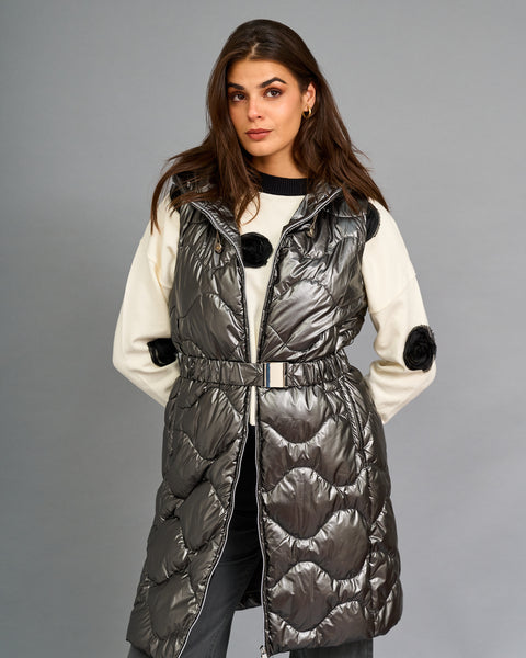 Parka cinturon Plata