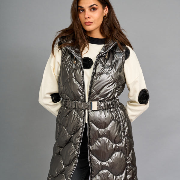 Parka cinturon Plata