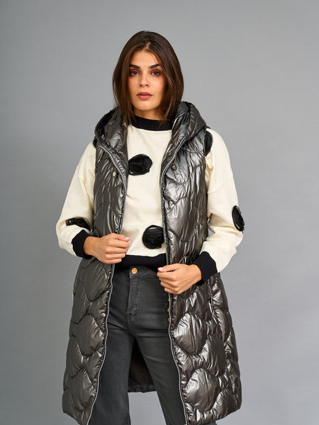 Parka cinturon Plata