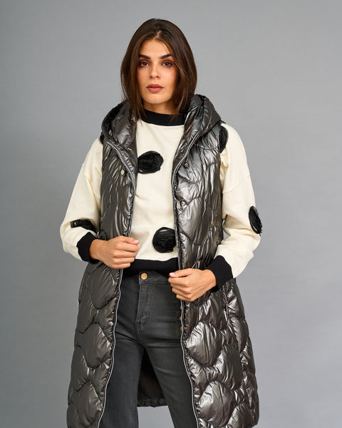 Parka cinturon Plata