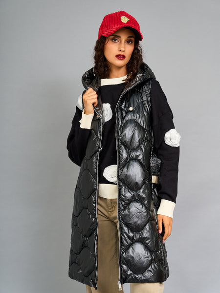 Parka Cinturon Negra