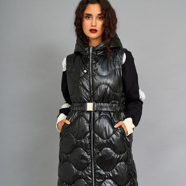 Parka Cinturon Negra