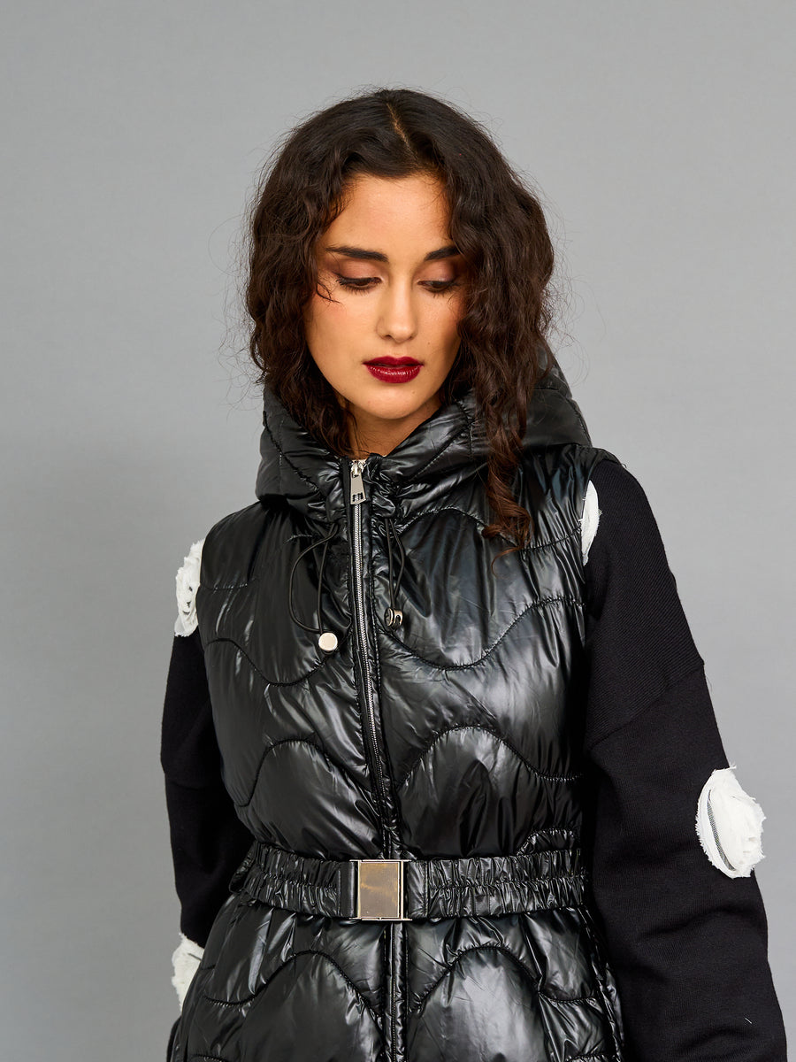 Parka Cinturon Negra